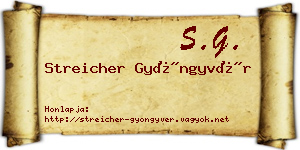 Streicher Gyöngyvér névjegykártya